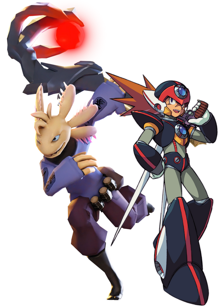 Axol (SMG4) and Axl (Megaman X) by EternalAshen on DeviantArt