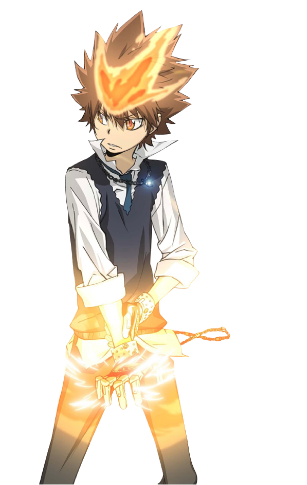 Tsuna Sawada (Hitman Reborn) render V2 by EternalAshen on DeviantArt
