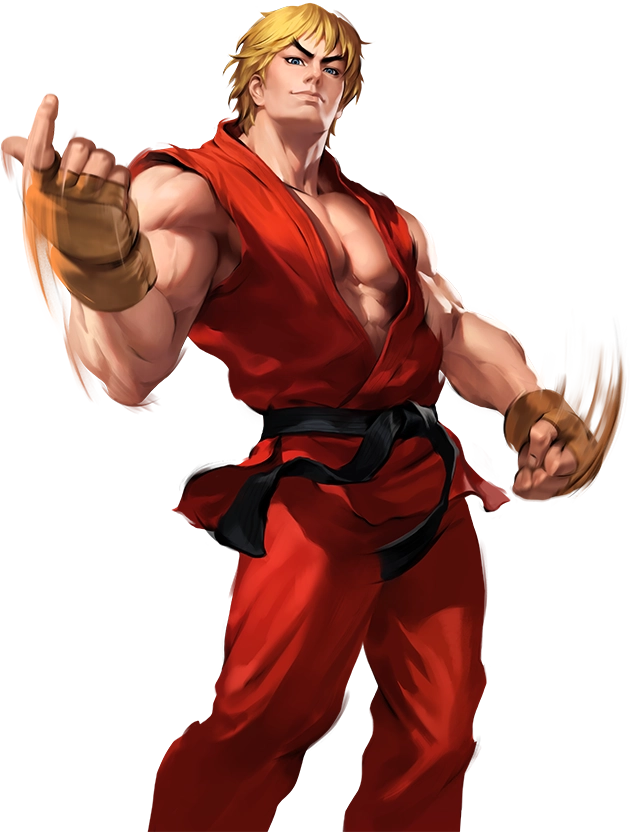 Ken Masters (Street Fighter) render by EternalAshen on DeviantArt