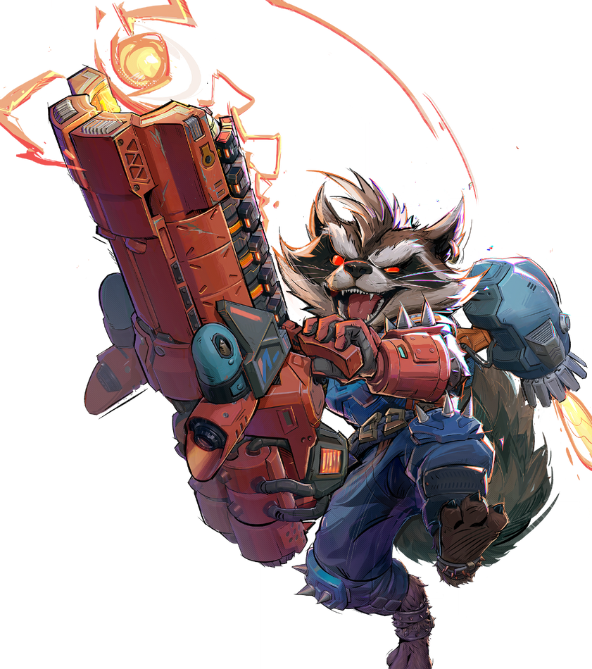 Rocket Raccoon (Marvel) render V2 by EternalAshen on DeviantArt