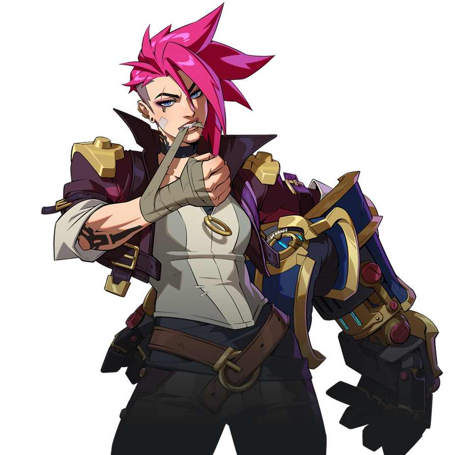 Vi R L Vi (League of Legends) render by EternalAshen on DeviantArt