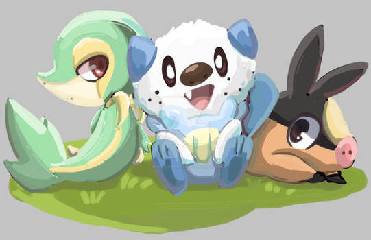 Pokémon on X: The cutest Unova starters! 😍 Loving your creativity,  Trainers! Keep the redraws coming! / X