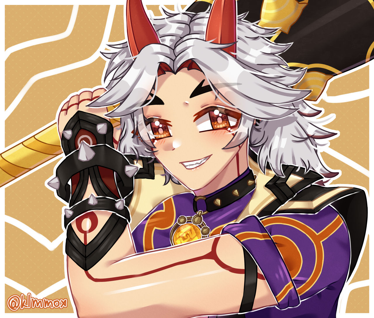 FanArt for Arataki Itto | Genshin Impact by KlmMox-UwU on DeviantArt