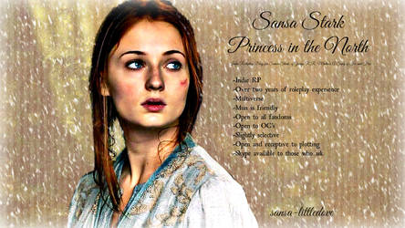 Sansa-littledove RP Advertisement