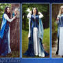 Comission elven dress 'Moonlight lilies', 2014