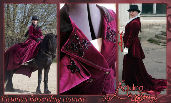Victorian horseriding costume. 2019