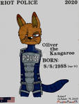 Oliver the Kangaroo Riot Police Officer