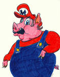 Pig Mario (June 1, 2011) by MugenPlanetX