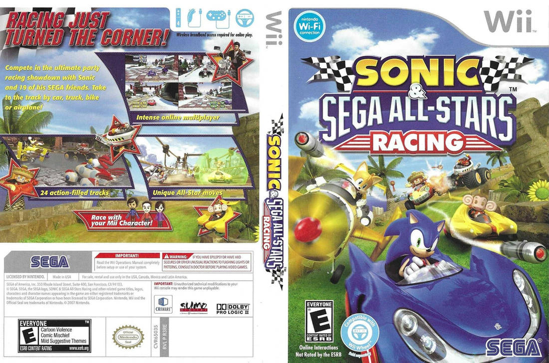Elvis Racing Wii Sonic and Sega All-Stars Racing (Nintendo Wii) by MugenPlanetX on ...