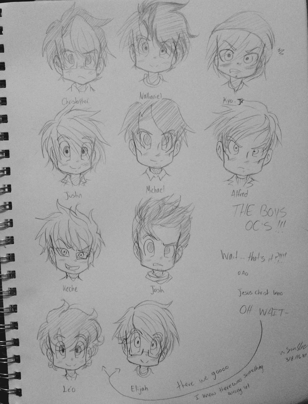 All of the boy oc's lol by dbz-senpai on DeviantArt
