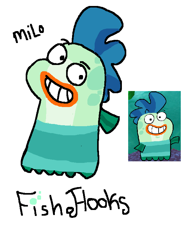 Milo Fanart - Fish Hooks by qwtze on DeviantArt