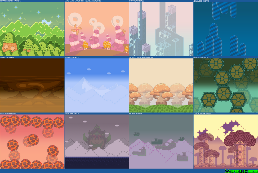 SMW Styled Super Mario Bros. Wonder BG's - Part 2 by SuperAlexMaker on ...