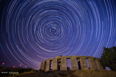 Star Trails at Maryhill Stonehenge