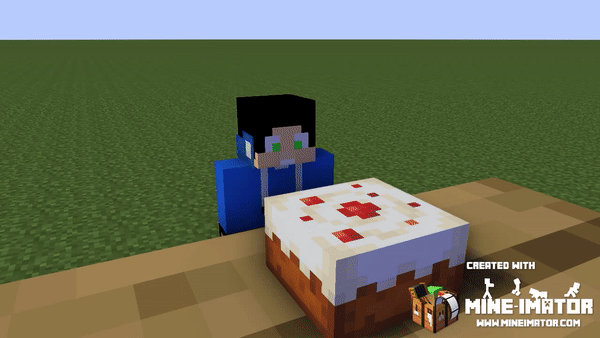 Snack Minecraft Animation Minecraft Cake Eating Animation by MemeMcKid1 on DeviantArt