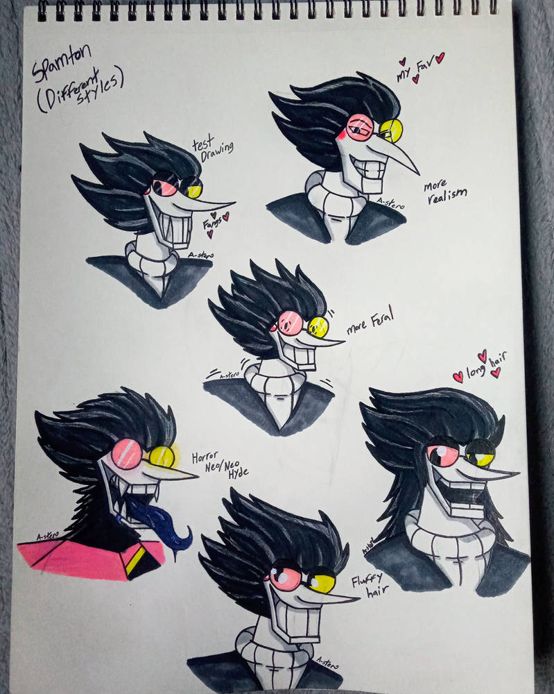 Spammy Character Spammy in Different Styles by Aster7707 on DeviantArt