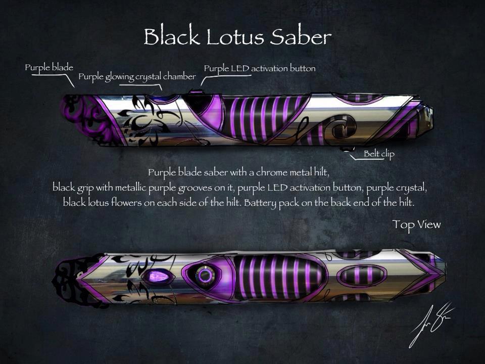 black lotus lightsaber consept