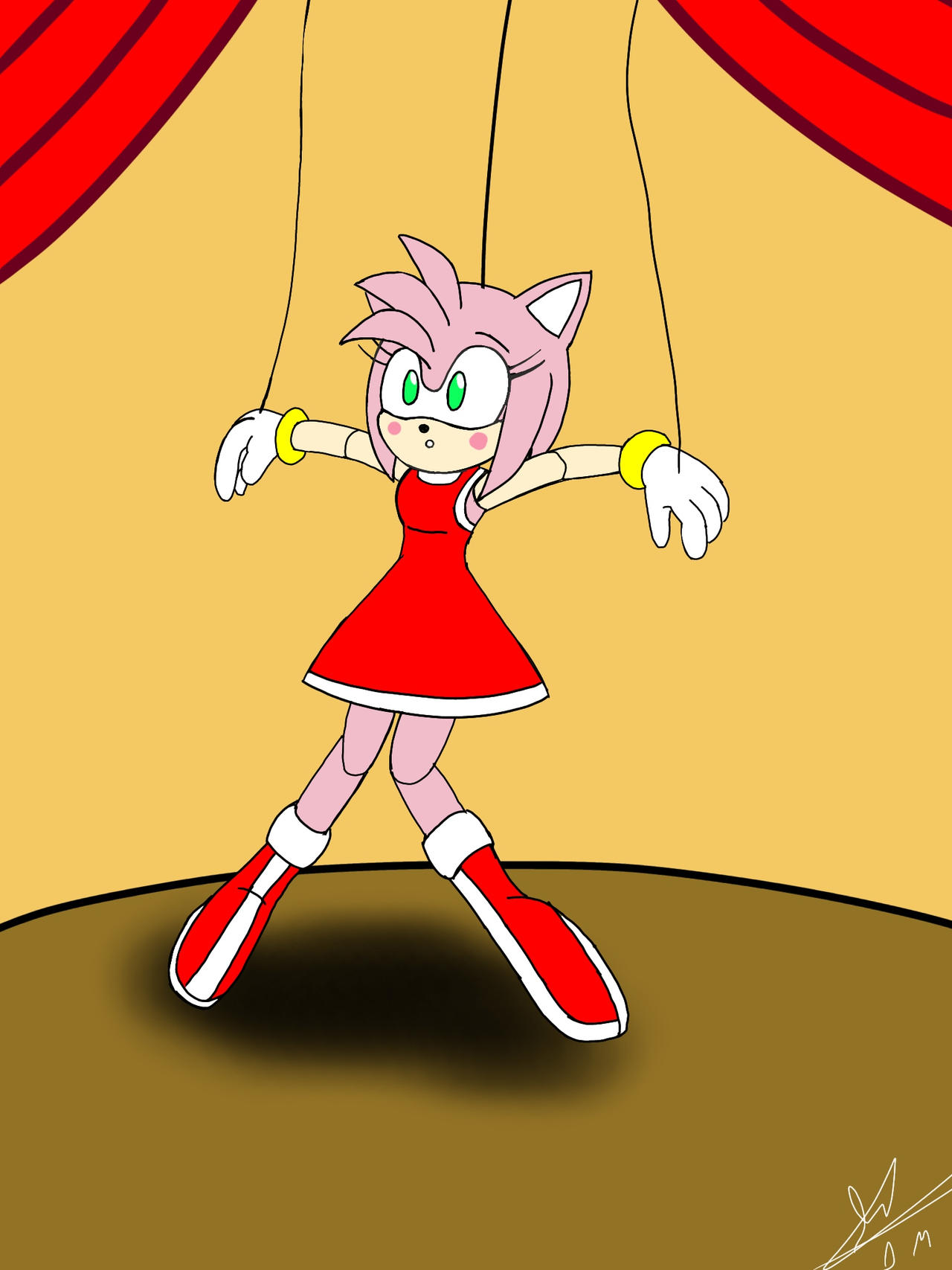 Amy rose puppet by diegosagiro on DeviantArt