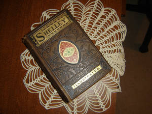 antique book and doily