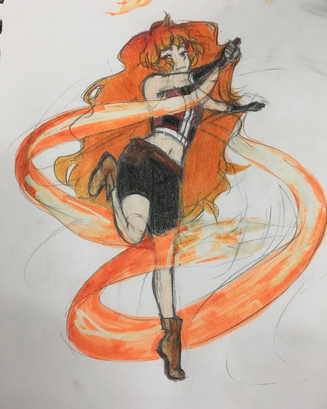 Embrey + Her fire ribbons