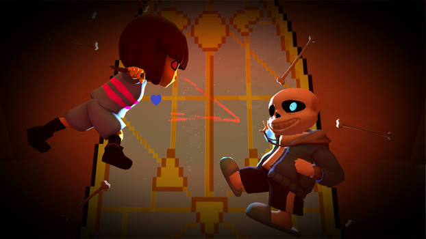 Pixilart - sans vs frisk animated battle by TymursMegaGames