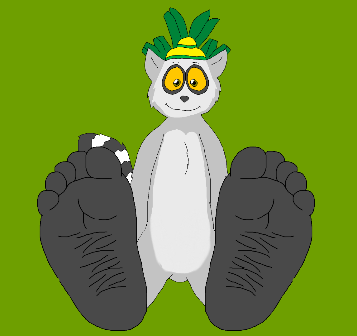 King Julien's Humanoid Feet Tease by JustA-Browser on DeviantArt