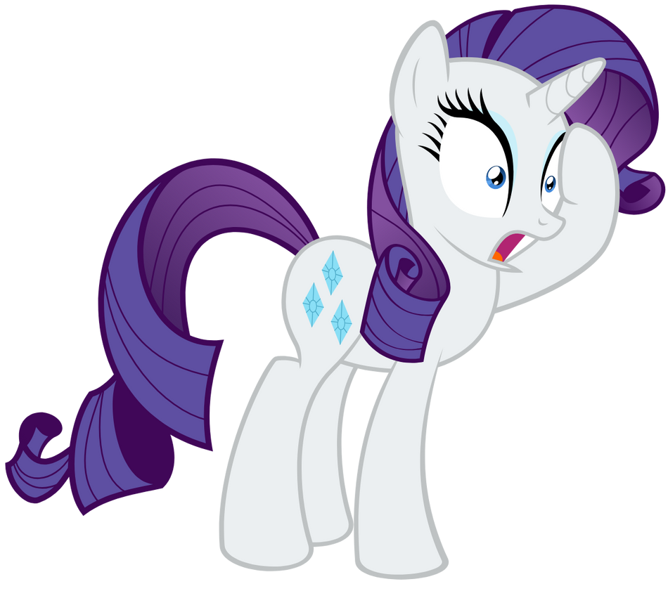 Retarded Rarity Shocked Rarity Vector by sbrown34 on DeviantArt