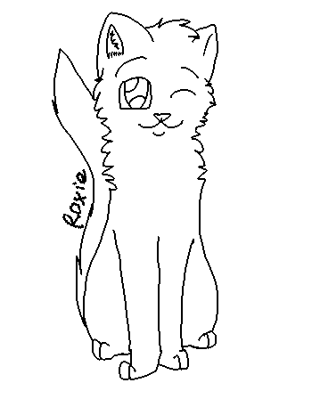 MS Paint Friendly Cat Lineart/Base