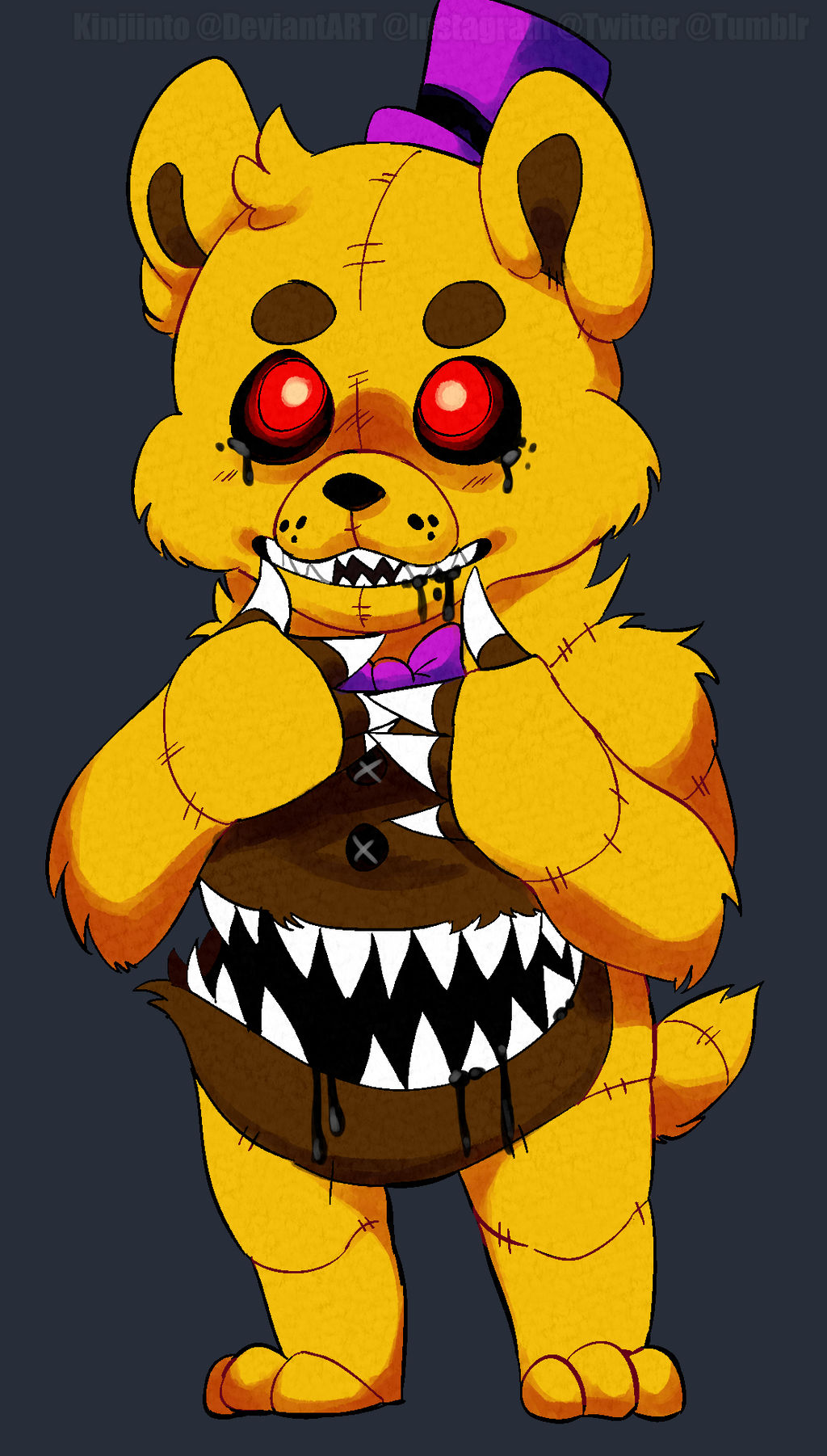 NIGHTMARE FREDBEAR by Captain-Grizzly.deviantart.com on