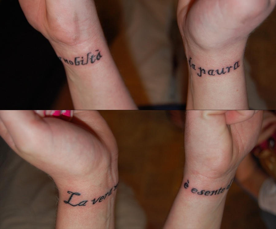 Nobility on the Wrists Tattoo by Tarotshama on DeviantArt