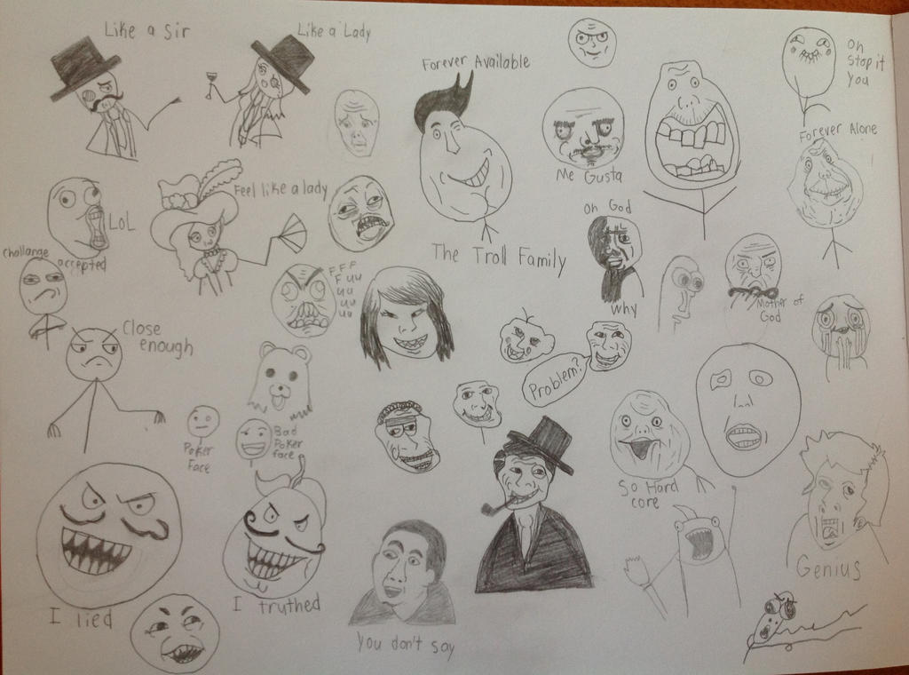 Meme Drawing Meme Drawings by Rosepupp on DeviantArt