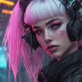 Cyberpunk Girl DreamUp Creation