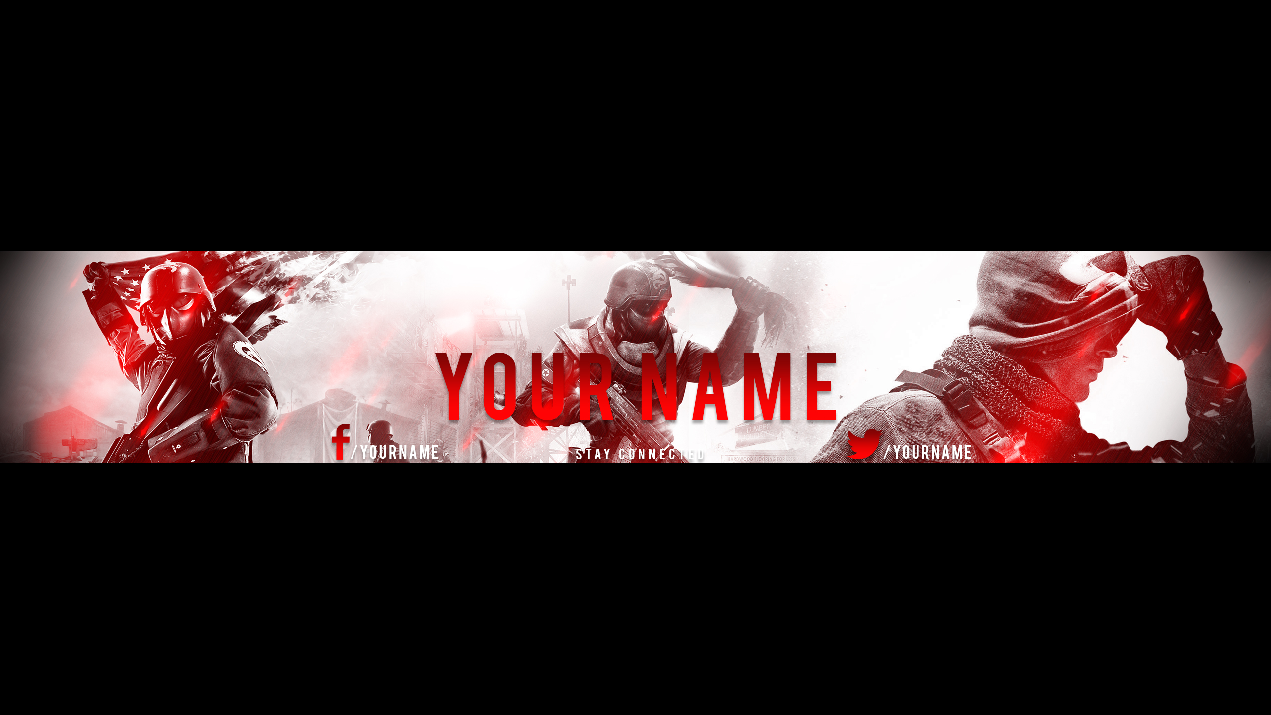 Red gaming banner