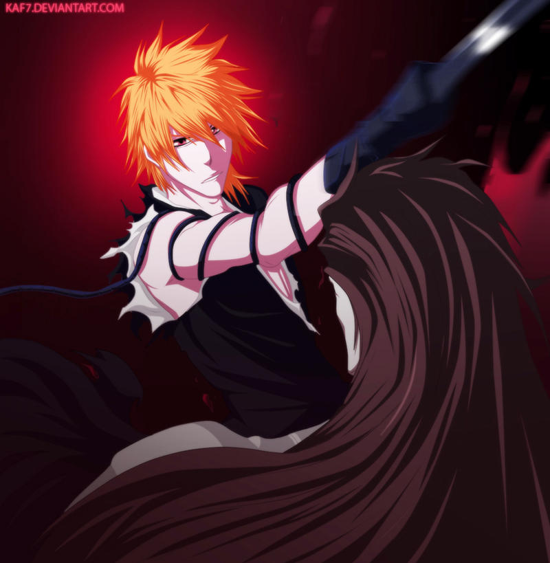 Ichigo strikes Aizen