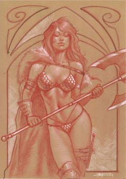 Red sonja toned commission