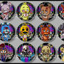 Five Nights at Freddy's Buttons