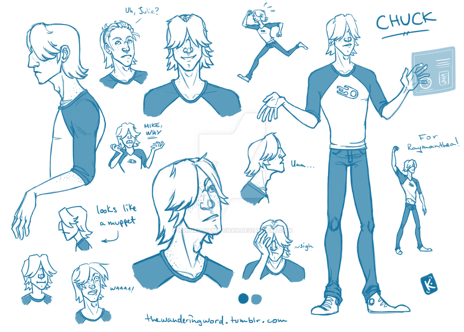 Chuck Rough Character Chuck by Kururu-Hama-Chan on DeviantArt
