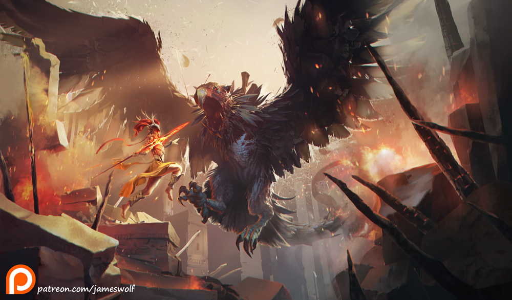 Flying Death Small by jameswolf
