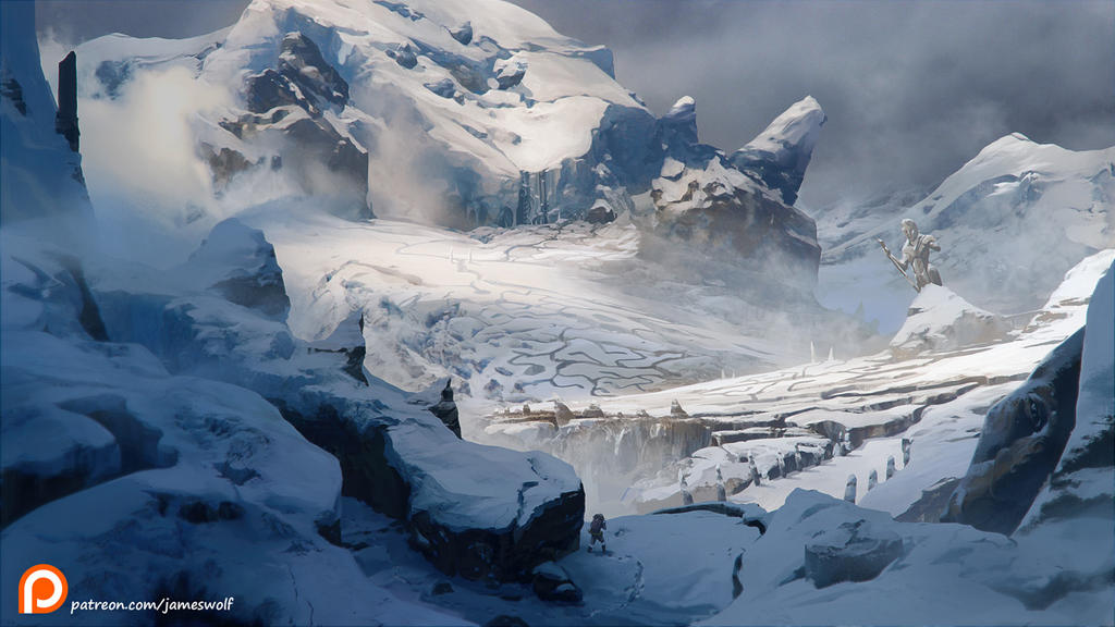 Labyrinth of ice by jameswolf