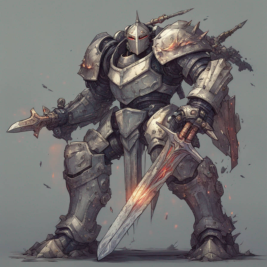 Mech Knight Warrior by makerofthingies on DeviantArt
