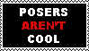 Posers aren't cool by walnutlinotype