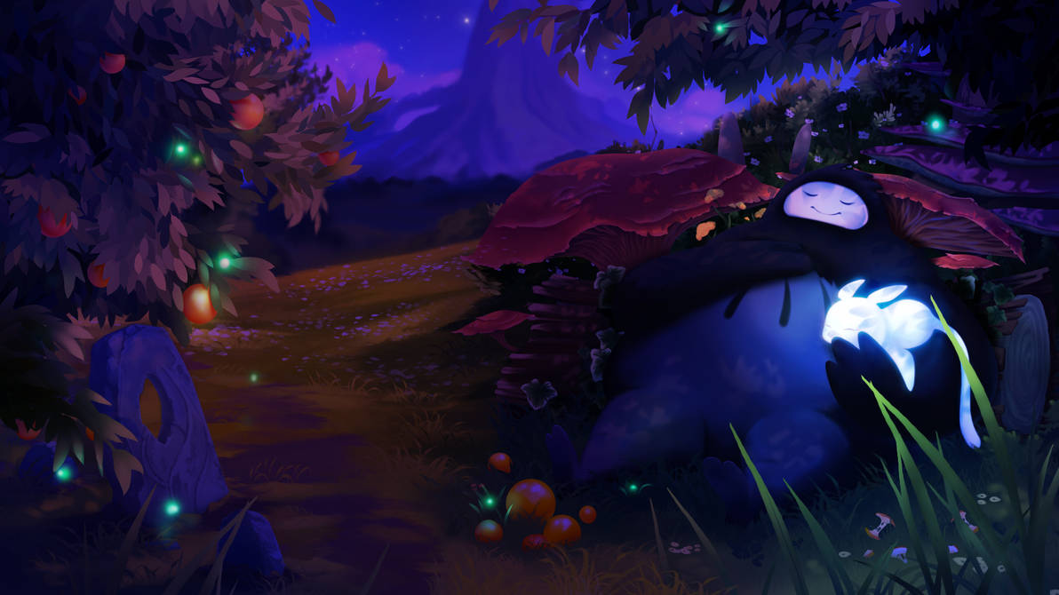 Ori and the Blind Forest night sleep by AlcalineArt on DeviantArt