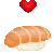 Sushi Love Pixel Icon