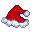 Pixel Santa Hat Icon