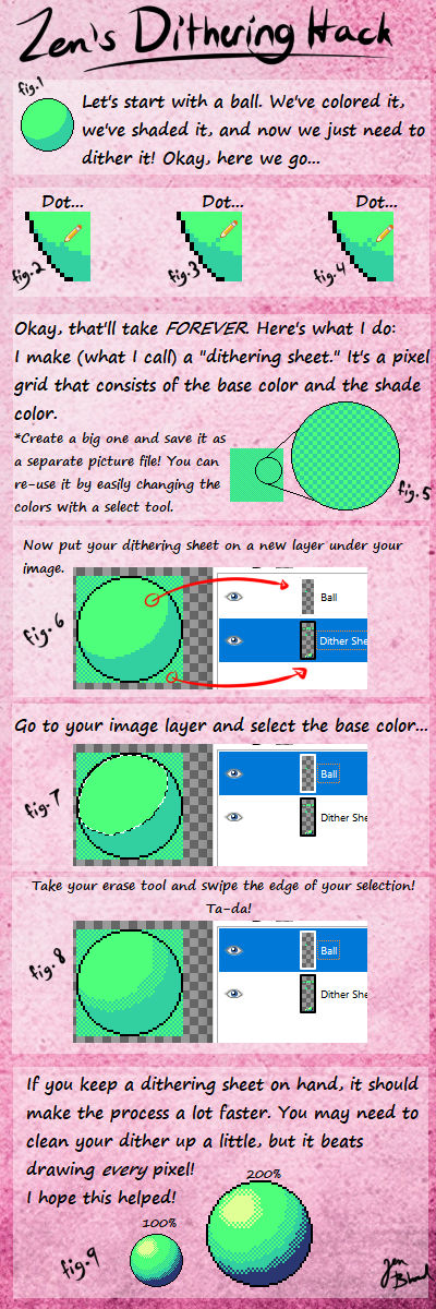 Dithering Tutorial Dithering Hack Tutorial by ZenBlood on DeviantArt