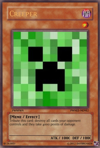 minecraft yugioh cards FAN EDITION at minecraft yugioh cards Another set