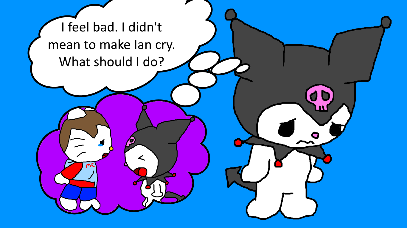 Kuromi feels bad by IanandArtBackUp on DeviantArt