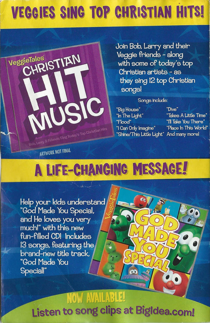 VeggieTales CD Ad by IanandArt-Back-Up on DeviantArt