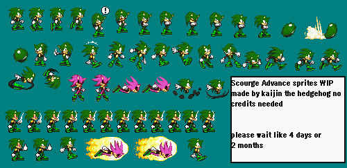 Young Sonic Advance Sprites Complete Version by kaijinthehedgehog on  DeviantArt