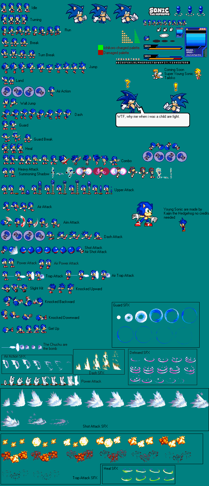 Teen Sonic in Sonic 1 Sprites by LuisToons12345 on DeviantArt