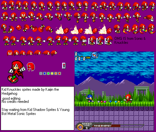 Young Knuckles sprites